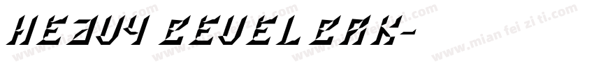 Heavy Bevel BRK字体转换